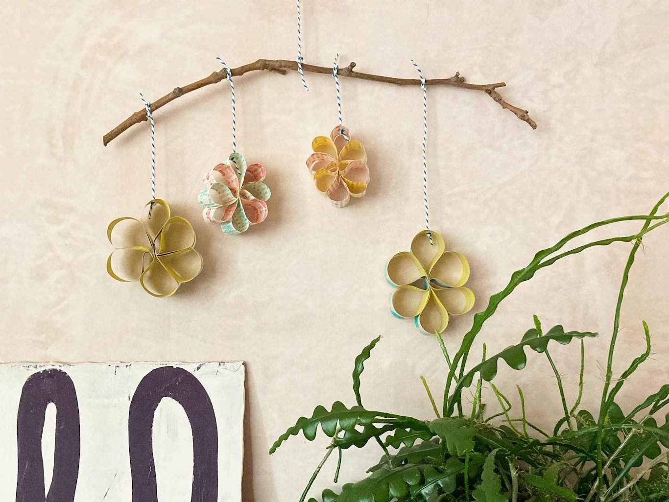 paper bauble decorations - Image by Pebble Magazine