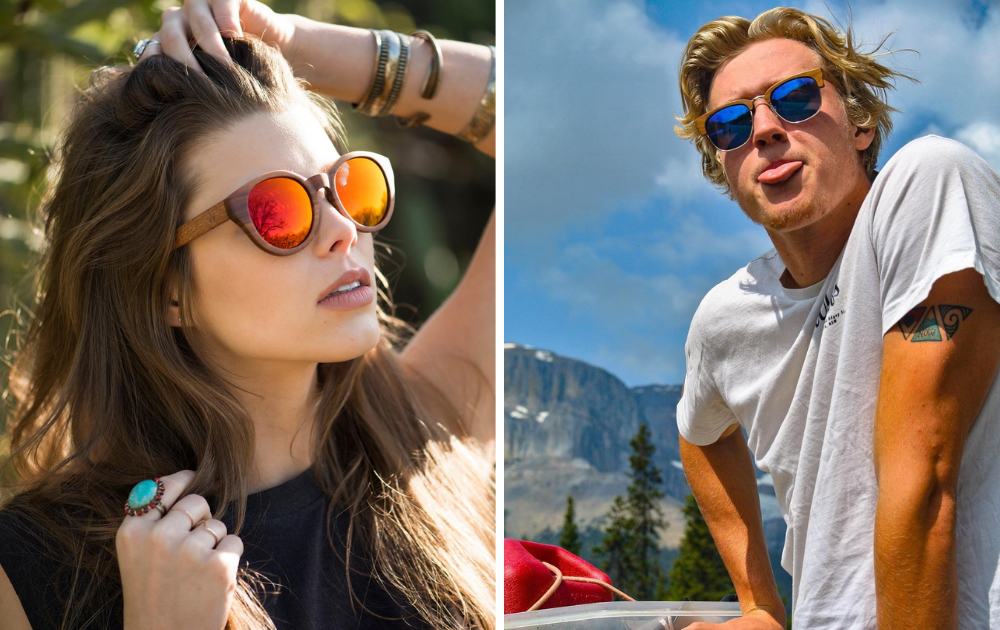 If you’re eyeing up a new eyewear purchase, it's a great time to think about adding sustainable sunglasses to your wardrobe accessories.  - Images by Woodzee